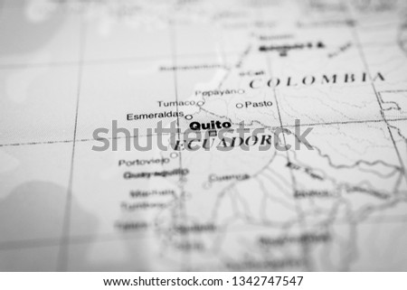 Ecuador map background