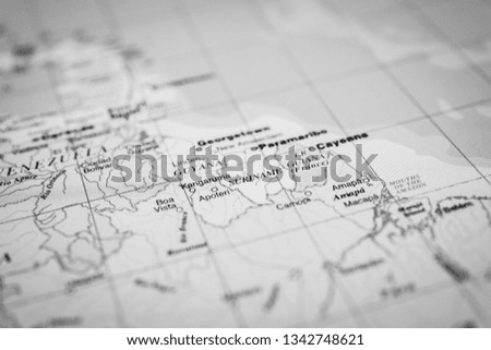 Suriname map background