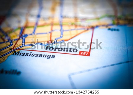 Toronto on the map