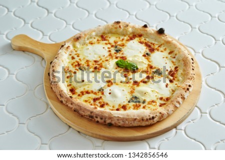 Mozzarella cheese pizza 