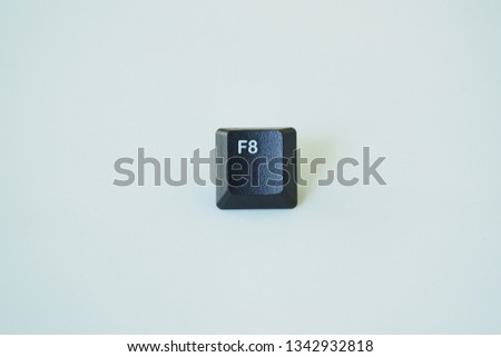 key button on a white background