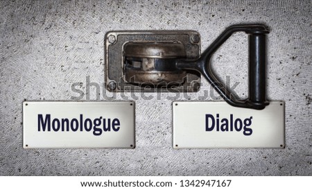 Street Sign to Dialog