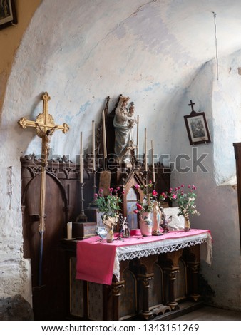 Church interior Malbosc