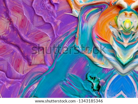 oil paint-watercolor  illustration abstract background texture style