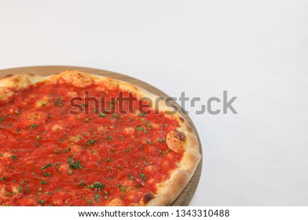 Pizza marinara - Restaurant pizzeria menu - immagine