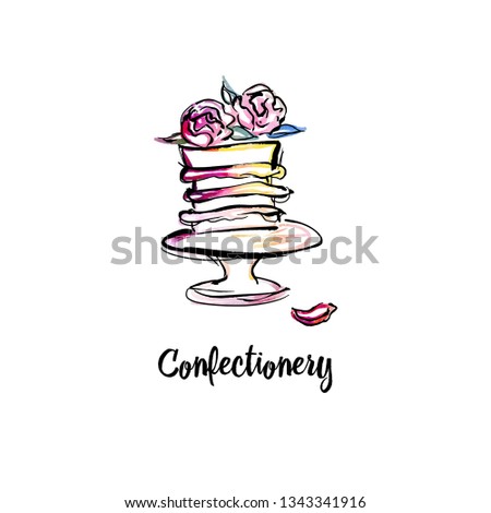 Logo for cake confectionery.