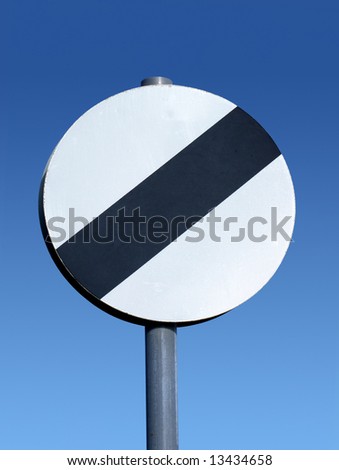 British national speed limit applies sign.