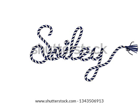Decorative Love Text with Golden Chain Ornament for Fashion Prints rope "soiley"
(sun in French) Text for fashion 