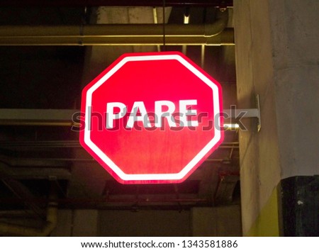 stop, warning traffic sign