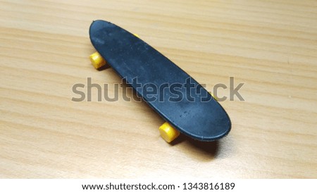 Skateboard objects with wooden board backgrounds