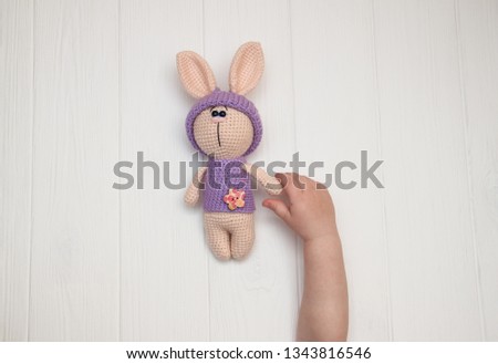 soft funny crochet bunny