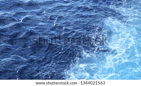 Waves of the blue ocean Royalty-Free Stock Photo #1344021563