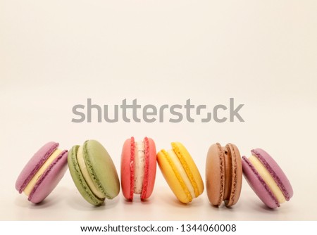 Colorful macaroons cakes