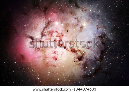 Infinite beautiful cosmos background with nebula and stars. Elements of this image furnished by NASA