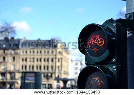 trafic light on the streets creative image