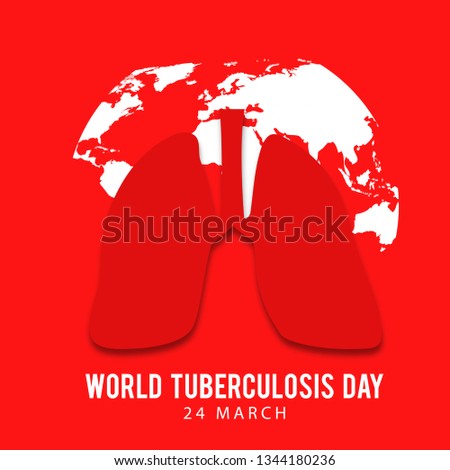 Illustration Of 24 March World Tuberculosis Day Background.