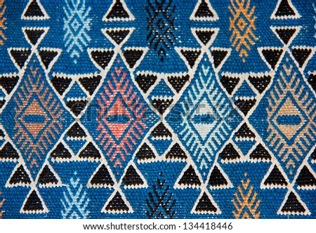 blue moroccan carpet