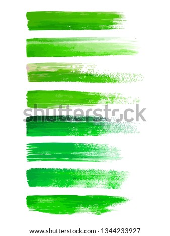 Abstract watercolor brush strokes isolated on white, creative illustration,fashion background. Vector illustration