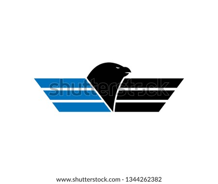 Falcon Eagle Bird Logo Template vector icon - Vector