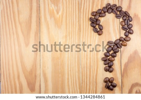 Coffee on grunge wooden background. free area