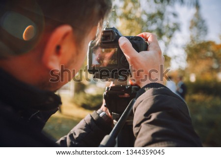 photographer in action