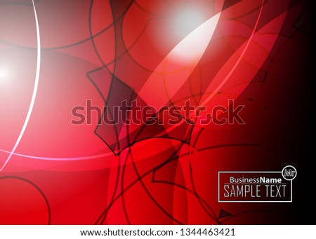 Red contrast abstract technology background. Red corporate design. Abstract tech corporate red design flyer background. Black geometric illustration for flyer, brochures, web graphic design background
