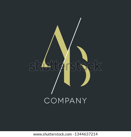 Company logo design. Letters A B