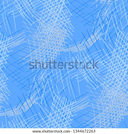 Various Pen Strokes. Seamless Texture with chaotic Hand Drawn Lines. Retro Background for Textile, Shirt, Fabric. Vertical, Horizontal and Diagonal Strokes. Grunge Vector Texture