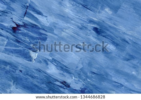 Blue Stucco Wall Texture. Background