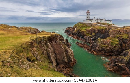 White Lighthouse, Fanad Head, County Donegal, This is a picture of Fanad light house on the north coast of Donegal Ireland.