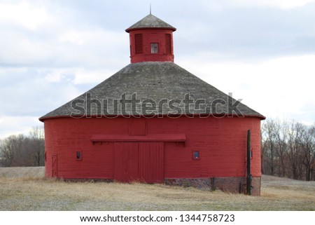 Round Red Barn