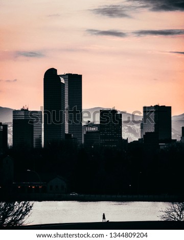 Downtown Denver Skyline at Dusk