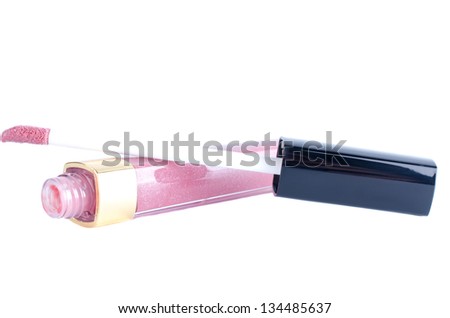 Lip gloss, isolated on white