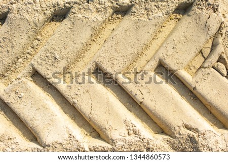 tire texture on sand