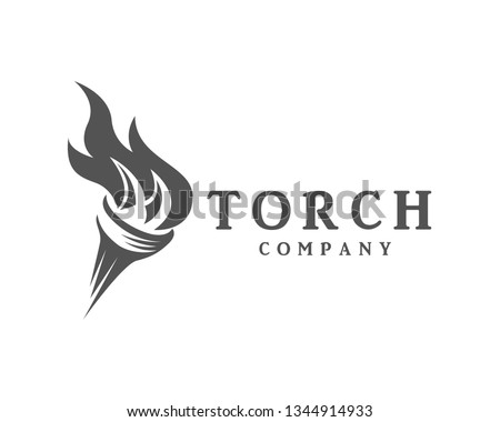 drawing torch logo design inspiration