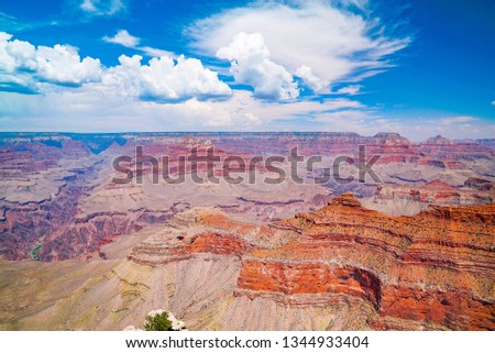 Grand Canyon National Park, in Arizona, USA, is home to the immense Grand Canyon, with its layered bands of red rock revealing millions of years of geological history. A must see destination.