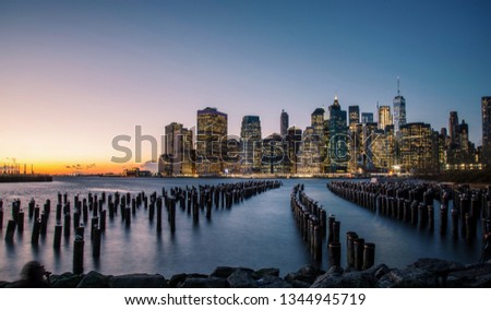 New York City in a gorgeous sunset