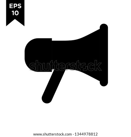 megaphone black new icon designs logo vector illustration template