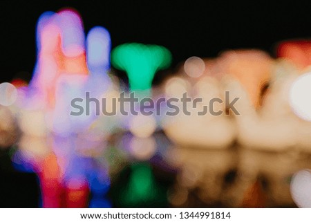 Blurred lights bokeh texture- Image