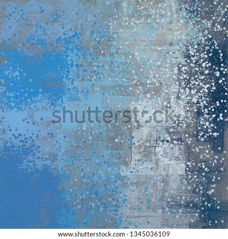 Abstract background art. 2d illustration image. Expressive hand drawn oil painting. Brushstrokes on canvas. Modern art. Multi color backdrop. Contemporary art. Expression. Colorful digital backdrop.