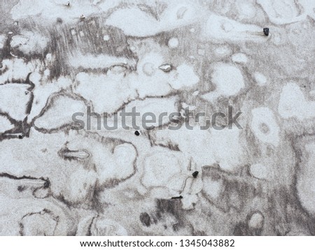 Sedimentary natural picture in yellow sand. Can be used as background