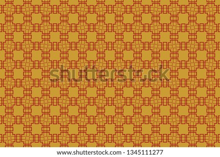Gold and colored texture. Retro elegant flourishes ornamental frame design and pattern background. Seamless illustration for design. Metal mosaic on a colored background.  