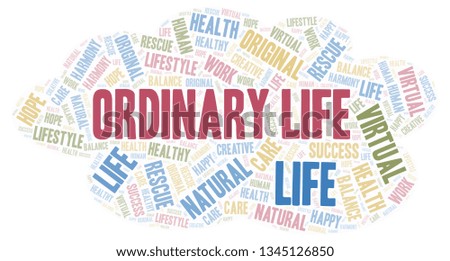 Ordinary Life word cloud.