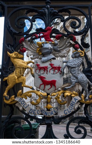 Coat of arms on the City of London