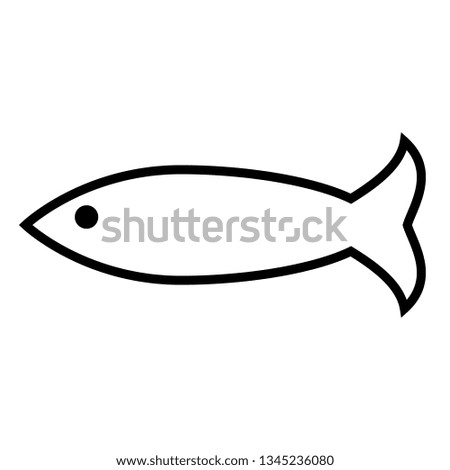 Fish icon isolated
