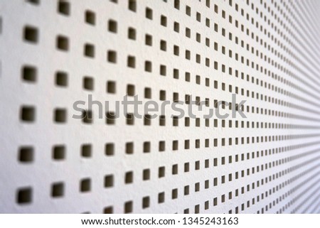 square perforated sound barrier