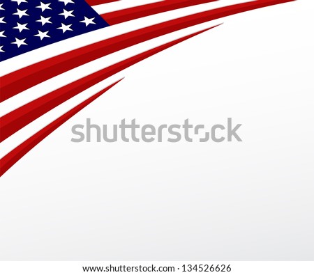 USA flag. United States flag background. Vector