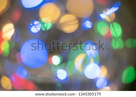 Picture LED light bokeh for blurred abstract background 
