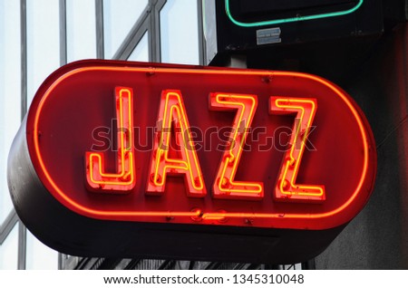 Neon Sign Jazz in an Urban Environment