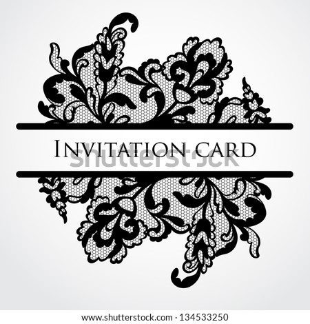 Vector lace card
